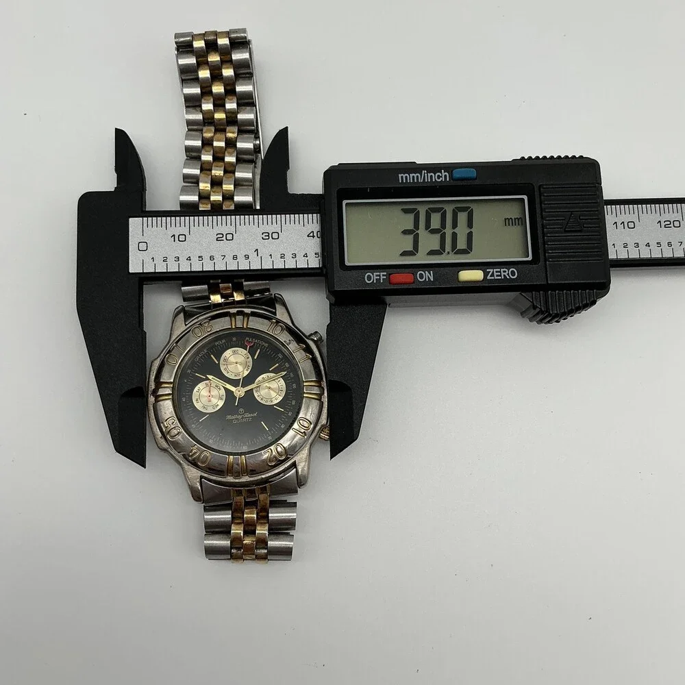 Mathey-Tissot MT M0115 Mens Watch 39mm Triple Calendar New Battery 6.75